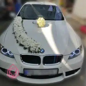 گل آرایی ماشین عروس مدل فلورا VIP